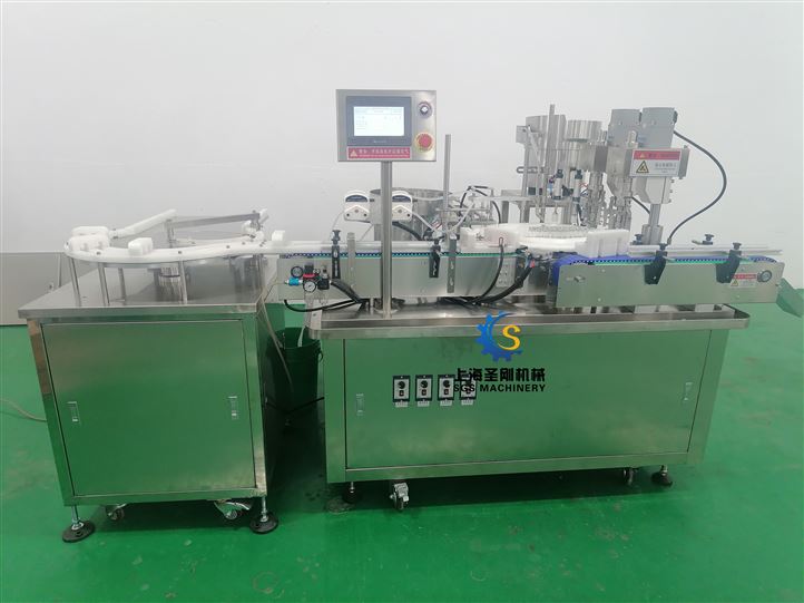 2ml西林瓶液體灌裝加塞軋蓋機