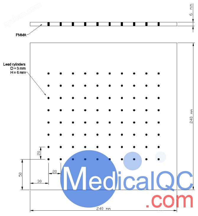 QRM-Beamstop散射校正板,QRM-Beamstop X射線散射模體